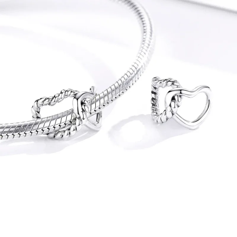 (zdjęcie do) Charms Typu Pandora Splecione serca - SCC1563 - Wyświetl 4