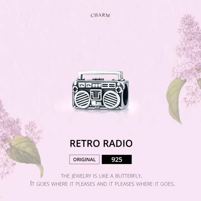 (zdjęcie do) Charms Typu Pandora Stare Radio - SCC1873 - Wyświetl 8