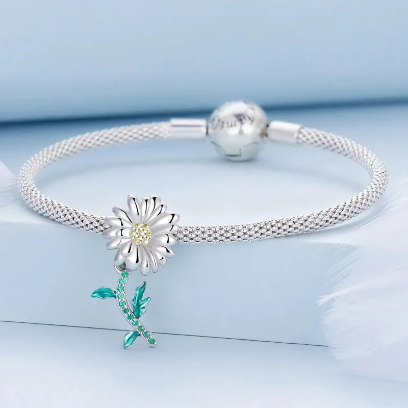 (zdjęcie do) Charms Typu Pandora Stokrotka - BSC648 - Wyświetl 3