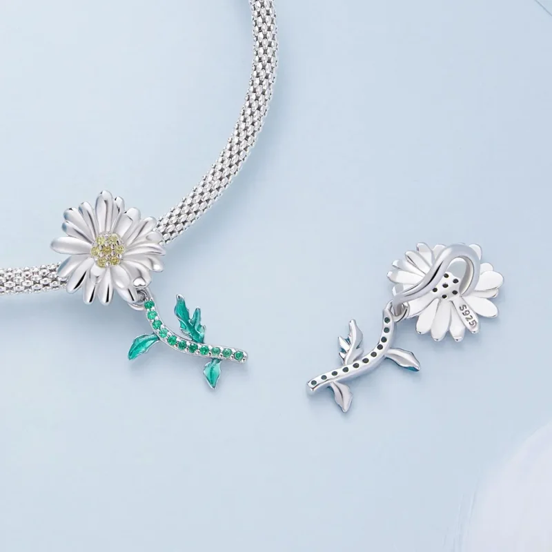 (zdjęcie do) Charms Typu Pandora Stokrotka - BSC648 - Wyświetl 4