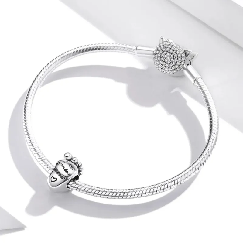 (zdjęcie do) Charms Typu Pandora Stopy miłości - SCC1901 - Wyświetl 3