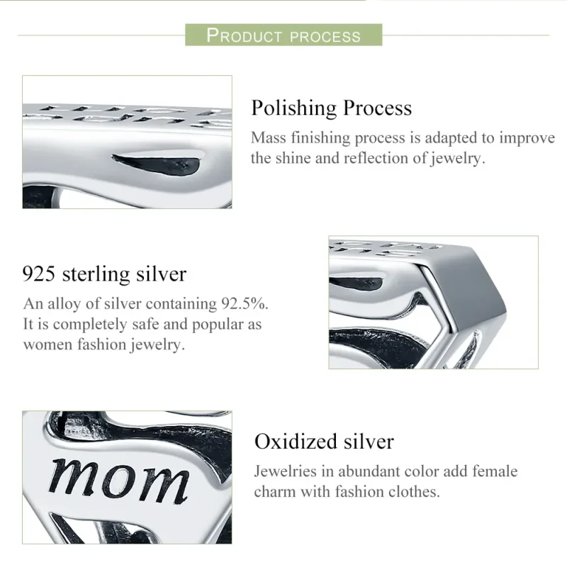 (zdjęcie do) Charms Typu Pandora Super Mama - SCC429 - Wyświetl 6