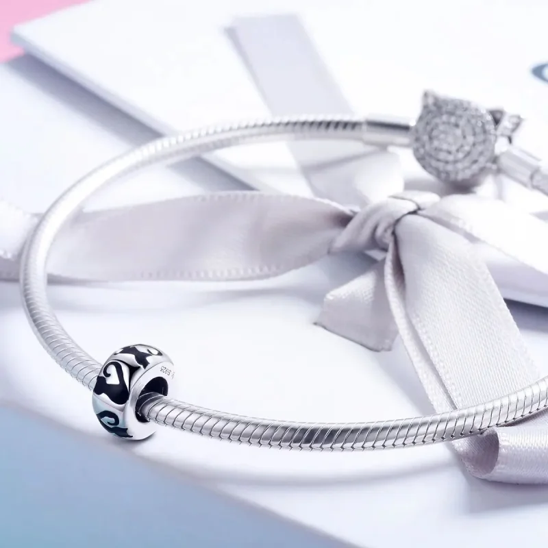(zdjęcie do) Charms Typu Pandora Sylwetka kota - SCC825 - Wyświetl 4