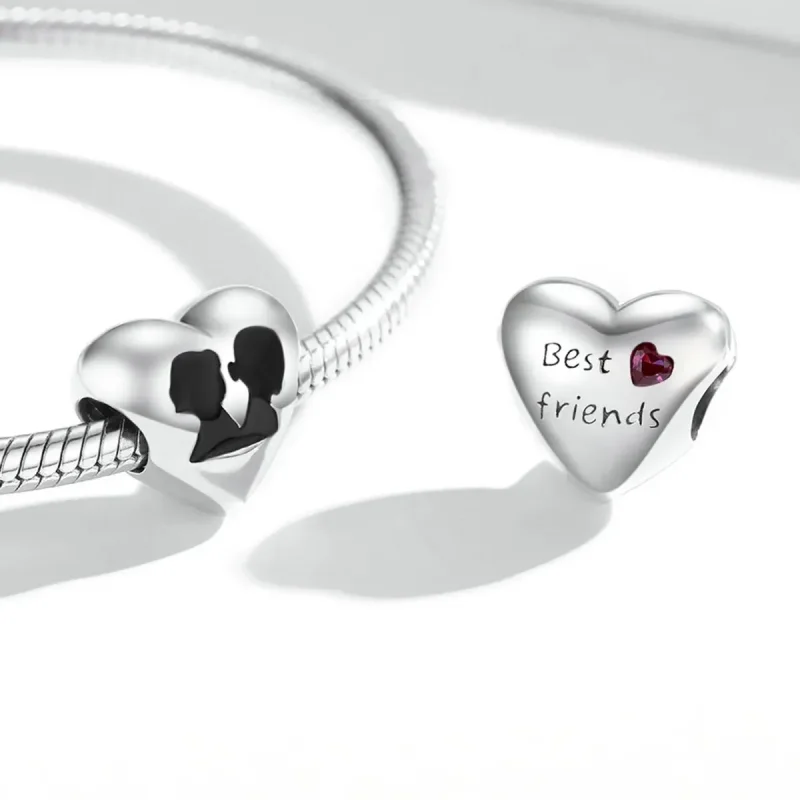 (zdjęcie do) Charms Typu Pandora Sylwetka miłości - BSC549 - Wyświetl 4