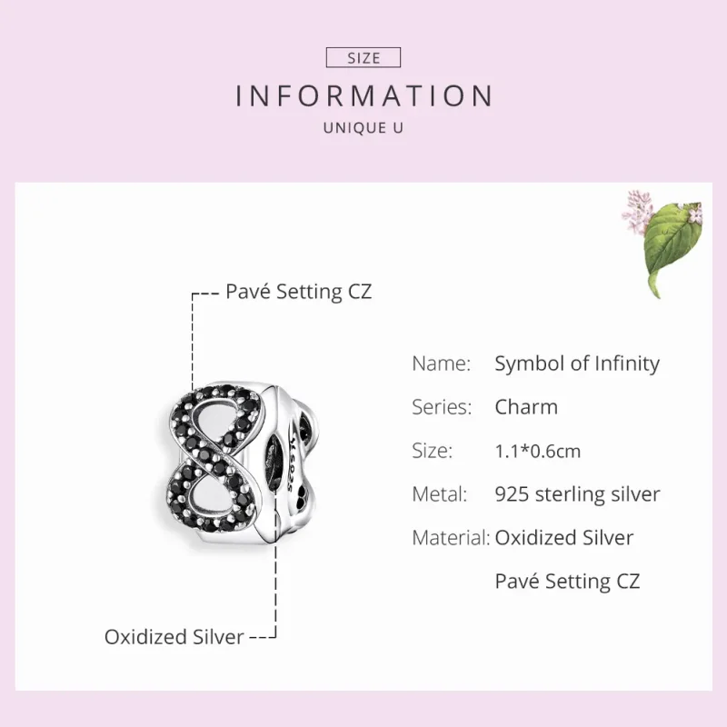 (zdjęcie do) Charms Typu Pandora Symbol nieskończoności - SCC1498 - Wyświetl 7