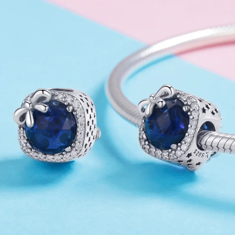 (zdjęcie do) Charms Typu Pandora Szafir - SCC1058 - Wyświetl 4