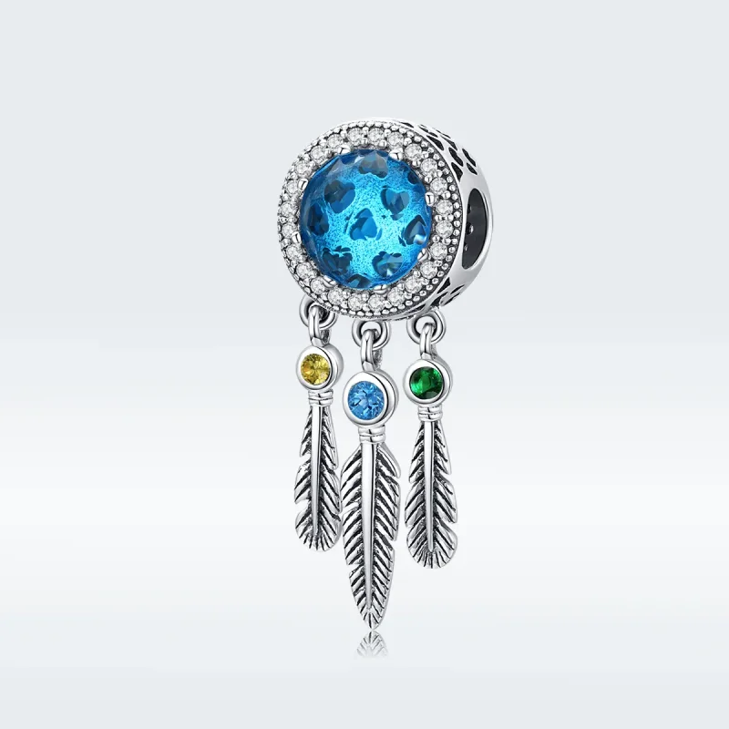 (zdjęcie do) Charms Typu Pandora Szafirowy łapacz snów - SCC1384 - Wyświetl 5