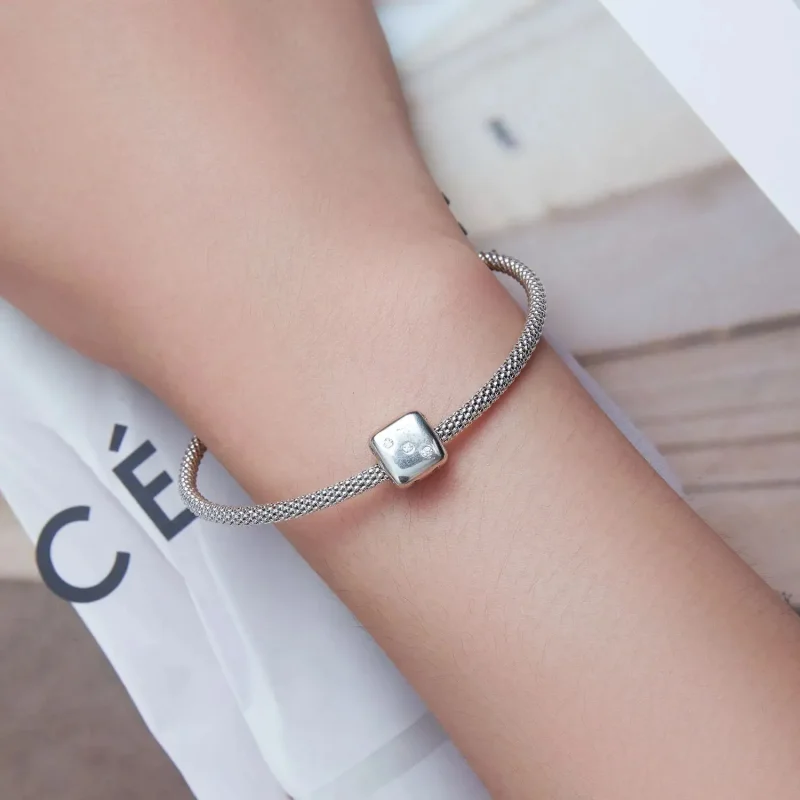 (zdjęcie do) Charms Typu Pandora Szczęśliwa kostka - SCC2362 - Wyświetl 7