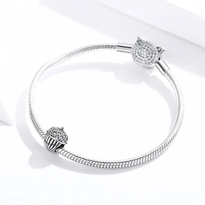 (zdjęcie do) Charms Typu Pandora Szczęśliwa Sosnowa Szyszka - BSC337 - Wyświetl 3