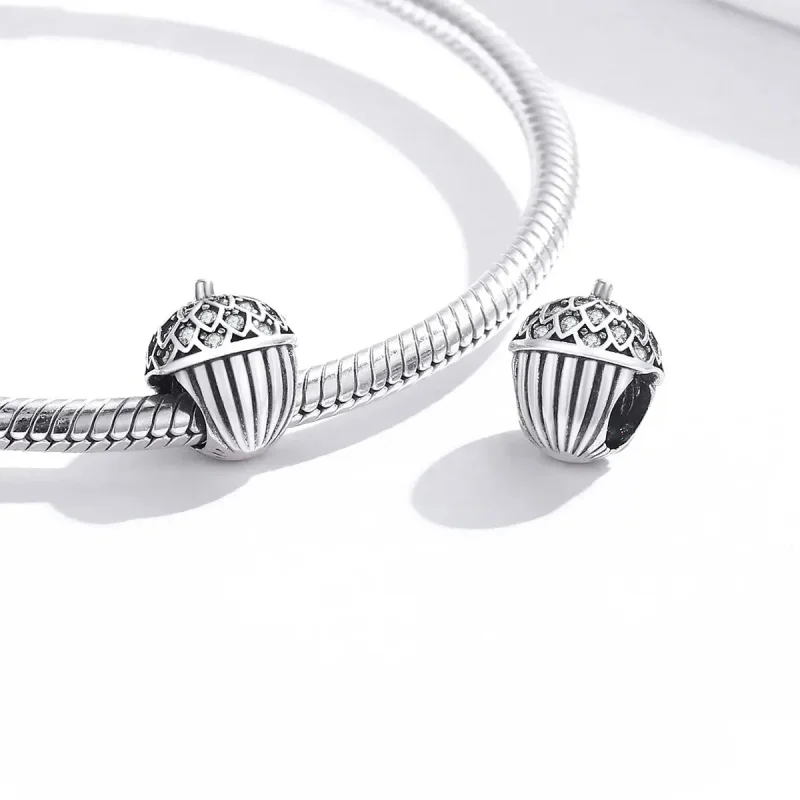 (zdjęcie do) Charms Typu Pandora Szczęśliwa Sosnowa Szyszka - BSC337 - Wyświetl 4