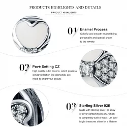 Charms Typu Pandora Szczęśliwe płatki - SCC250