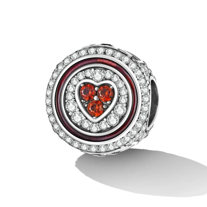 (zdjęcie do) Charms Typu Pandora Szczęśliwe serce - BSC620 - Wyświetl 2