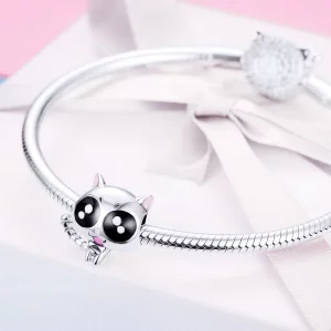 Charms Typu Pandora Szczęśliwy kot - BSC055