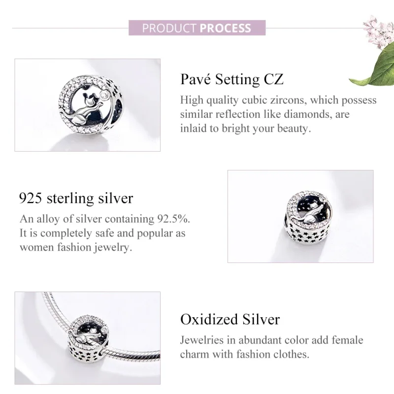 (zdjęcie do) Charms Typu Pandora Szczęśliwy kotek - SCC1203 - Wyświetl 4