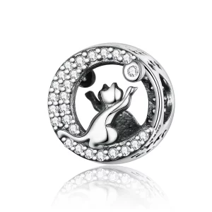 Charms Typu Pandora Szczęśliwy kotek - SCC1203