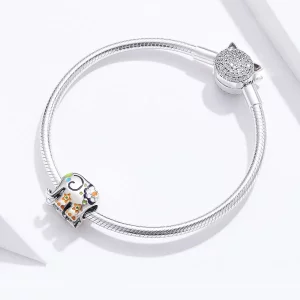 Charms Typu Pandora Szczęśliwy słoń - BSC095