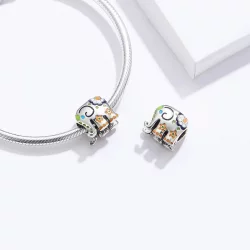 Charms Typu Pandora Szczęśliwy słoń - BSC095