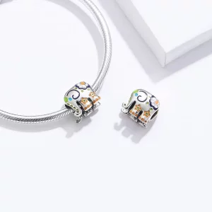 Charms Typu Pandora Szczęśliwy słoń - BSC095