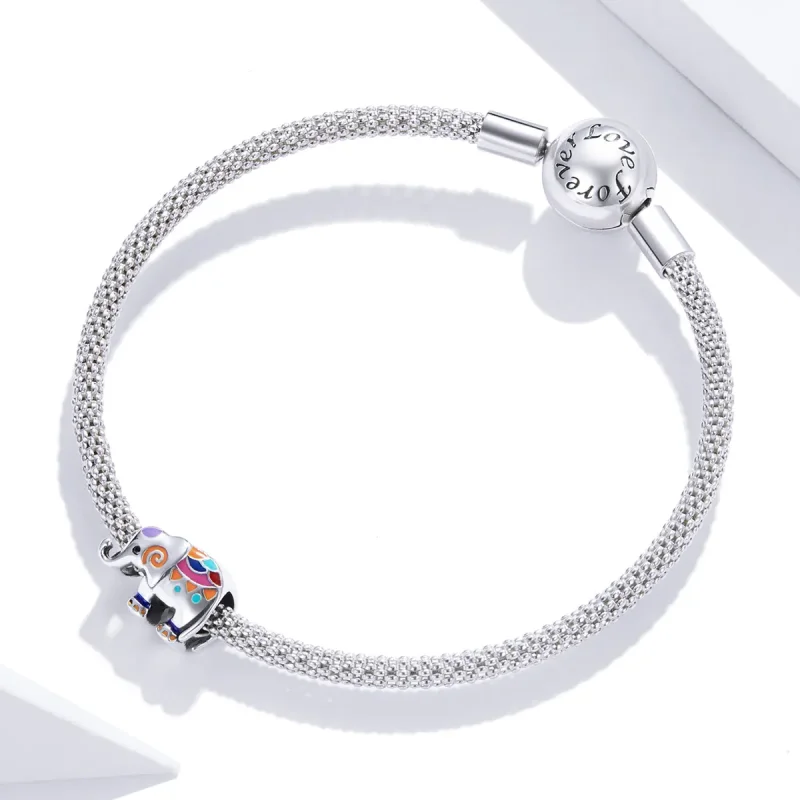 (zdjęcie do) Charms Typu Pandora Szczęśliwy słoń - SCC1790 - Wyświetl 3