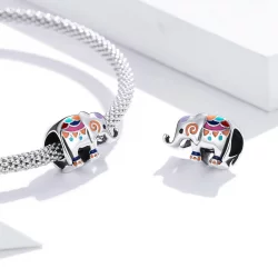 Charms Typu Pandora Szczęśliwy słoń - SCC1790