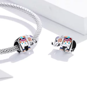 Charms Typu Pandora Szczęśliwy słoń - SCC1790