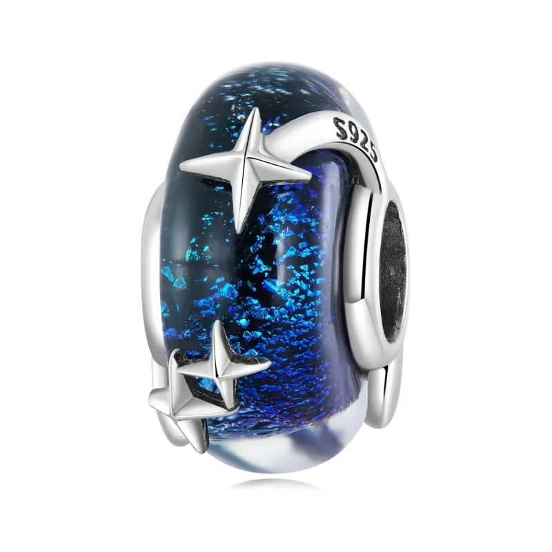 (zdjęcie do) Charms Typu Pandora Szkło Gwiaździste Niebo - BSC682