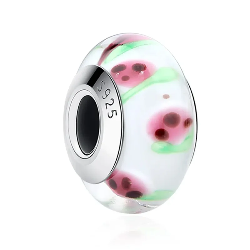 (zdjęcie do) Charms Typu Pandora Szkło Murano z czerwonymi owocami - SCZ016 - Wyświetl 2