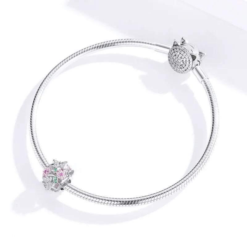 (zdjęcie do) Charms Typu Pandora Tańczący motyl - BSC116 - Wyświetl 3