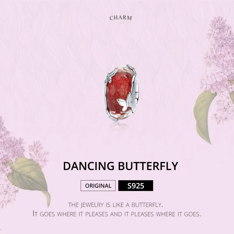 (zdjęcie do) Charms Typu Pandora Tańczący motyl - SCC1256 - Wyświetl 2