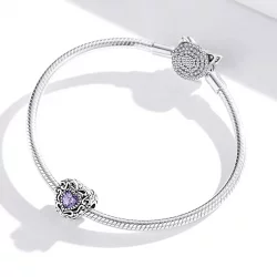 Charms Typu Pandora Tajemnicze serce - SCC1929