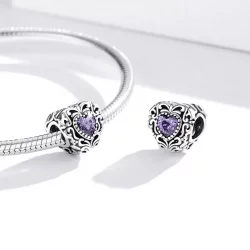 Charms Typu Pandora Tajemnicze serce - SCC1929