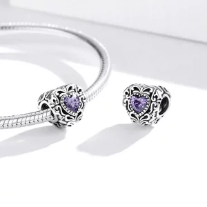 Charms Typu Pandora Tajemnicze serce - SCC1929