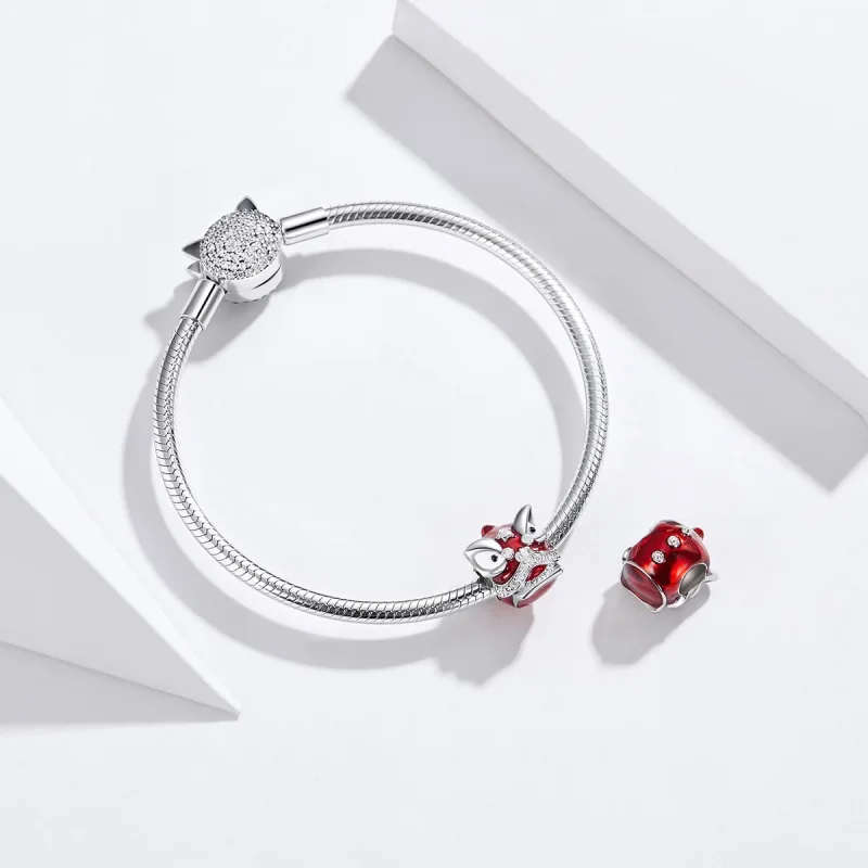 (zdjęcie do) Charms Typu Pandora Taniec lwa - BSC086 - Wyświetl 3