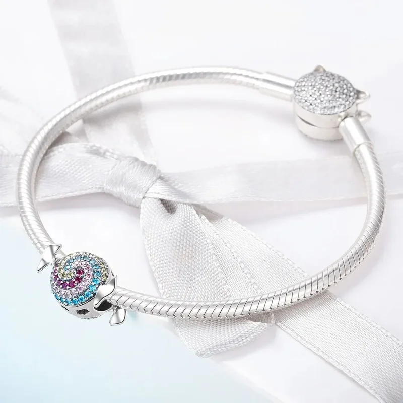 (zdjęcie do) Charms Typu Pandora Tęczowe Cukierki - SCC898 - Wyświetl 3