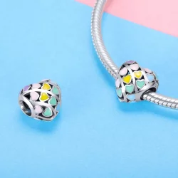 Charms Typu Pandora Tęczowe Serce - SCC902