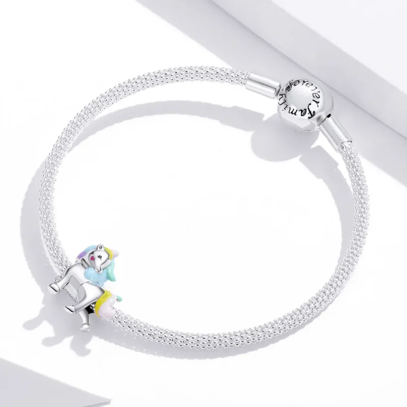 (zdjęcie do) Charms Typu Pandora Tęczowy Koń - SCC1500 - Wyświetl 2