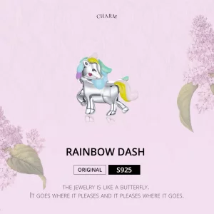 Charms Typu Pandora Tęczowy Koń - SCC1500