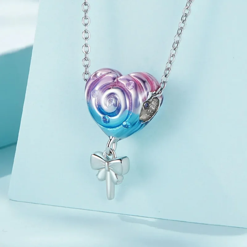 (zdjęcie do) Charms Typu Pandora Tęczowy lizak - SCC2391 - Wyświetl 2