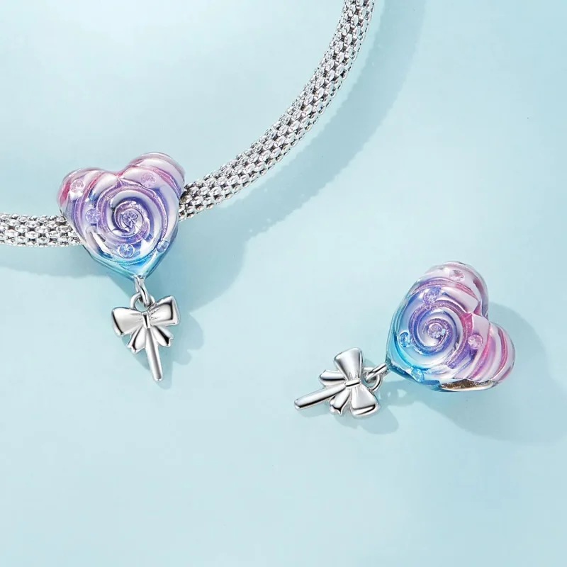 (zdjęcie do) Charms Typu Pandora Tęczowy lizak - SCC2391 - Wyświetl 4