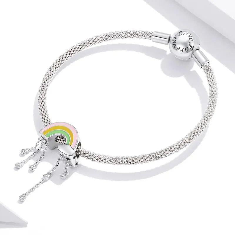 (zdjęcie do) Charms Typu Pandora tęczowy uśmiech - BSC418 - Wyświetl 3