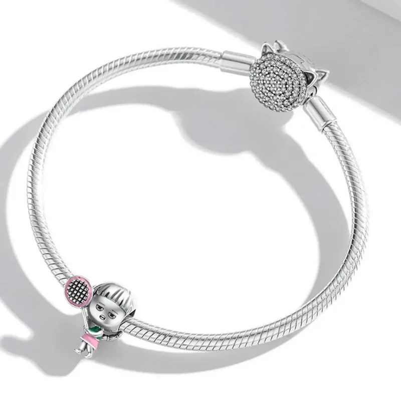 (zdjęcie do) Charms Typu Pandora Tenisowa dziewczyna - SCC2051 - Wyświetl 3