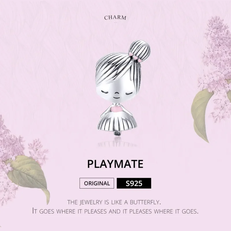 (zdjęcie do) Charms Typu Pandora To dziewczyna - SCC1335 - Wyświetl 6