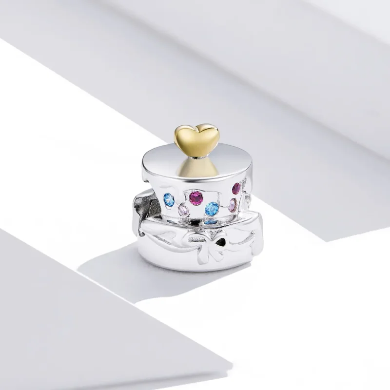 (zdjęcie do) Charms Typu Pandora Tort weselny - BSC267 - Wyświetl 2