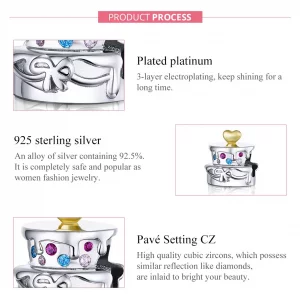 Charms Typu Pandora Tort weselny - BSC267