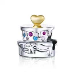 Charms Typu Pandora Tort weselny - BSC267