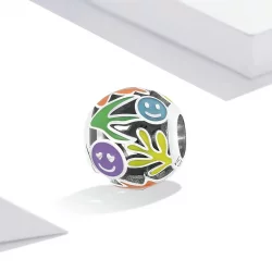 Charms Typu Pandora trawiasta buźka - SCC2163