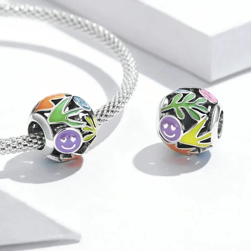 (zdjęcie do) Charms Typu Pandora trawiasta buźka - SCC2163 - Wyświetl 4