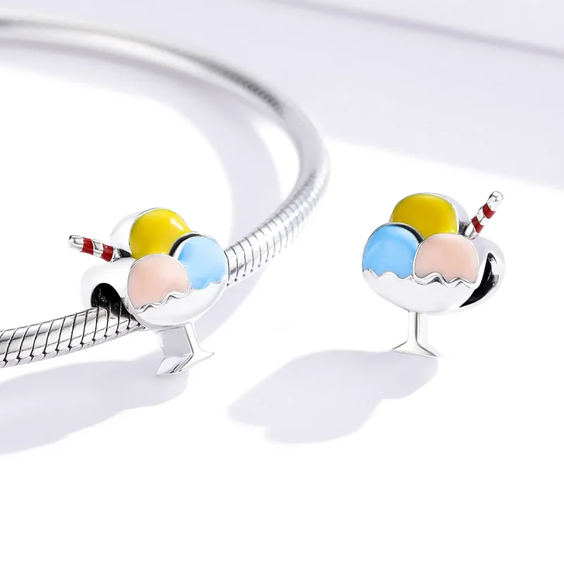 (zdjęcie do) Charms Typu Pandora Trójkolorowy Ball Ice Cream - SCC1532 - Wyświetl 4
