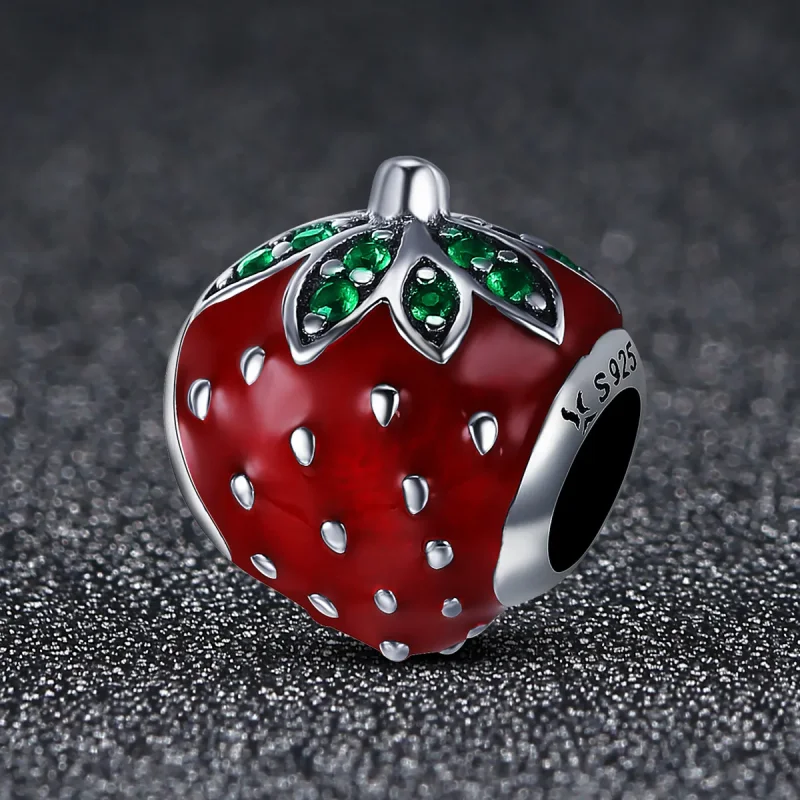 (zdjęcie do) Charms Typu Pandora Truskawka - SCC369 - Wyświetl 2