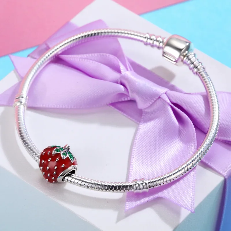 (zdjęcie do) Charms Typu Pandora Truskawka - SCC369 - Wyświetl 4